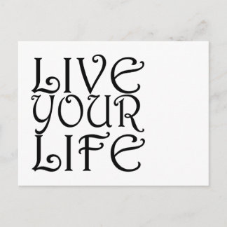 Carte postale "Vis ta vie"