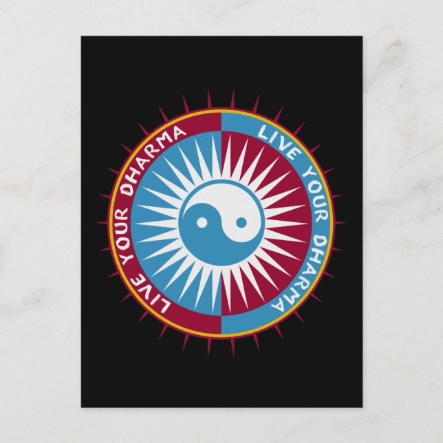 Carte Postale Vis ton Dharma (Devant)