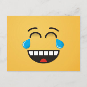 Carte Postale Visage avec des larmes de joie