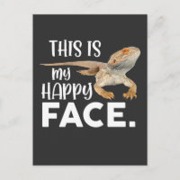 Visage de dragon barbu drôle Humour animal