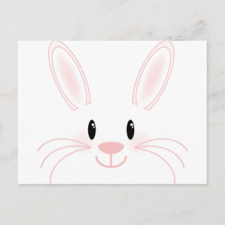 Carte Postale Visage de lapin