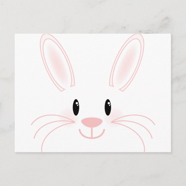 Carte Postale Visage de lapin (Devant)