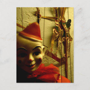 Carte Postale Visage de marionnette