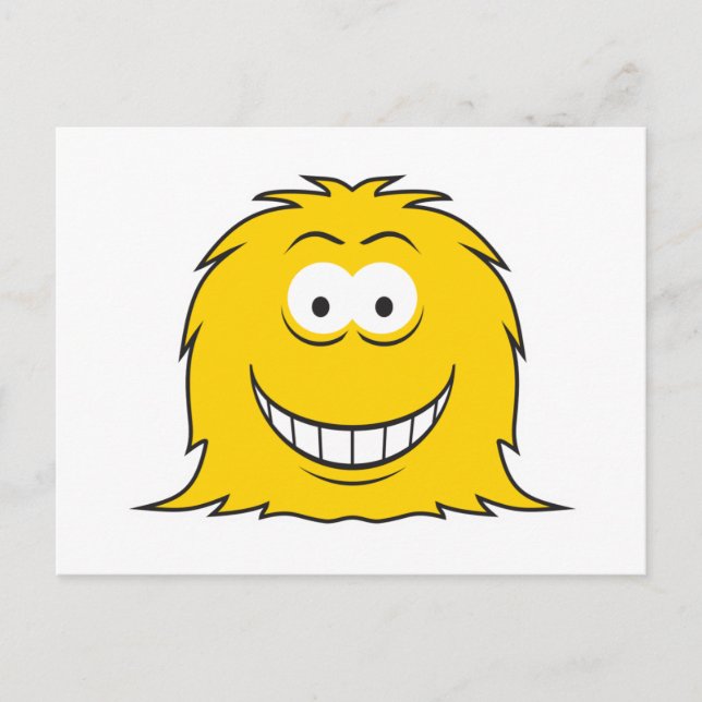 Carte Postale Visage de Monstre Poilu (Devant)