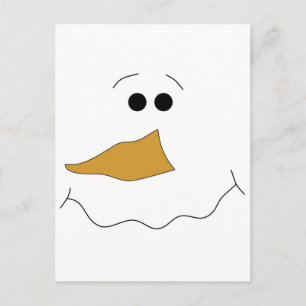 Carte Postale Visage de neige