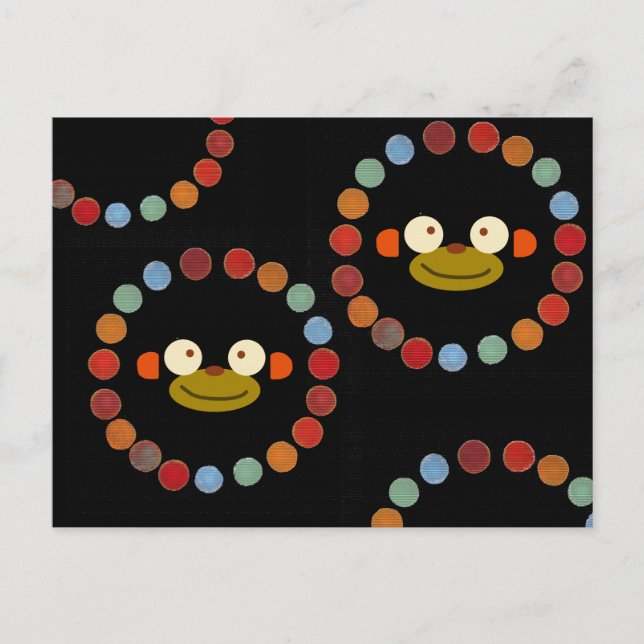 Carte Postale Visage de singe ! (Devant)