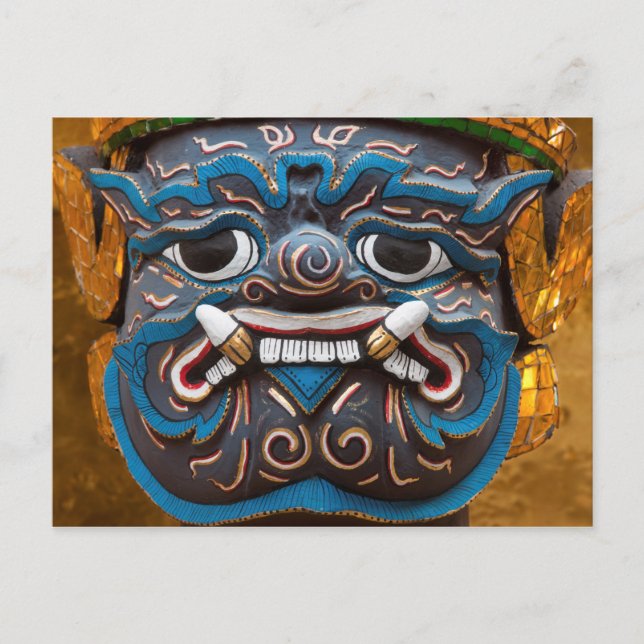 Carte Postale Visage de statue au Grand Palais (Devant)
