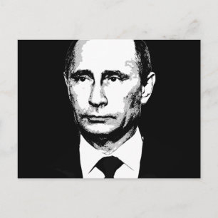 Carte Postale Visage de Vladimir Poutine
