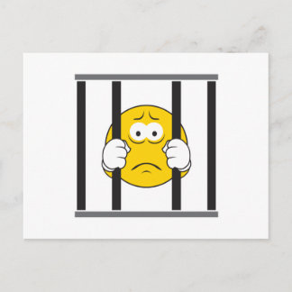 Carte Postale Visage en prison