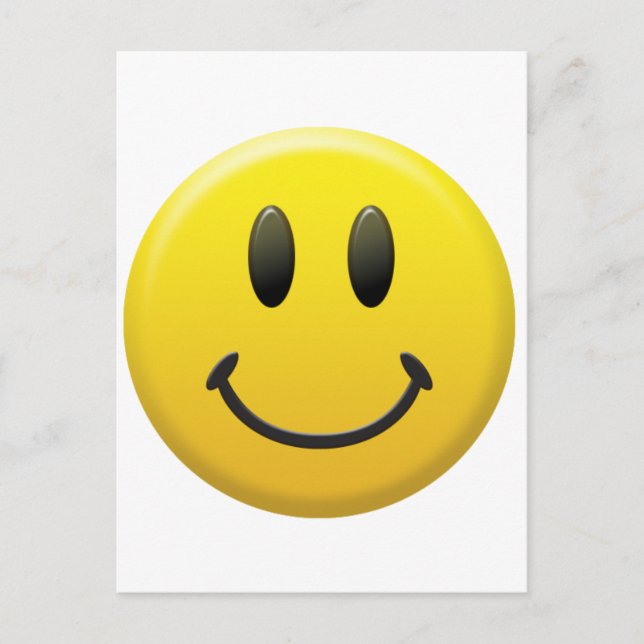 Carte Postale Visage heureux (Devant)