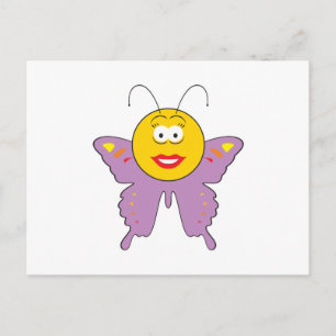 Carte Postale Visage papillon