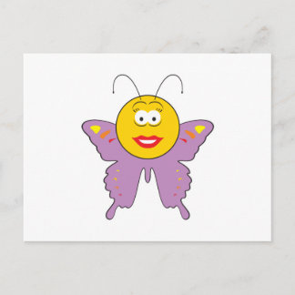 Carte Postale Visage papillon