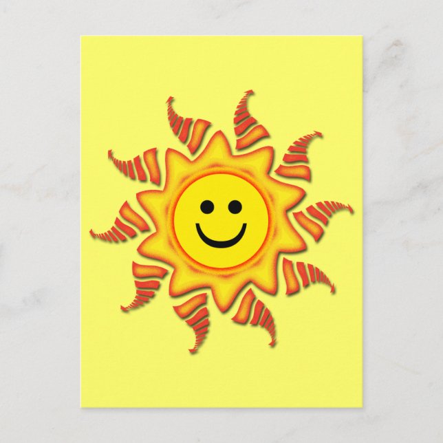 CARTE POSTALE VISAGE SOLEIL (Devant)