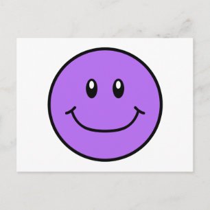 Carte postale Visage Souriant Purple 0001