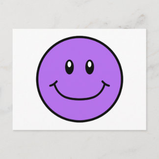 Carte postale Visage Souriant Purple 0001