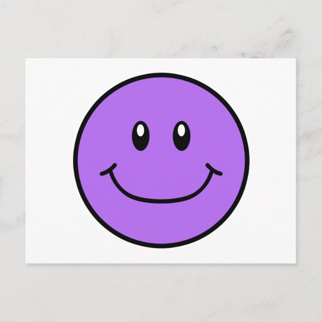 Carte postale Visage Souriant Purple 0001 (Devant)