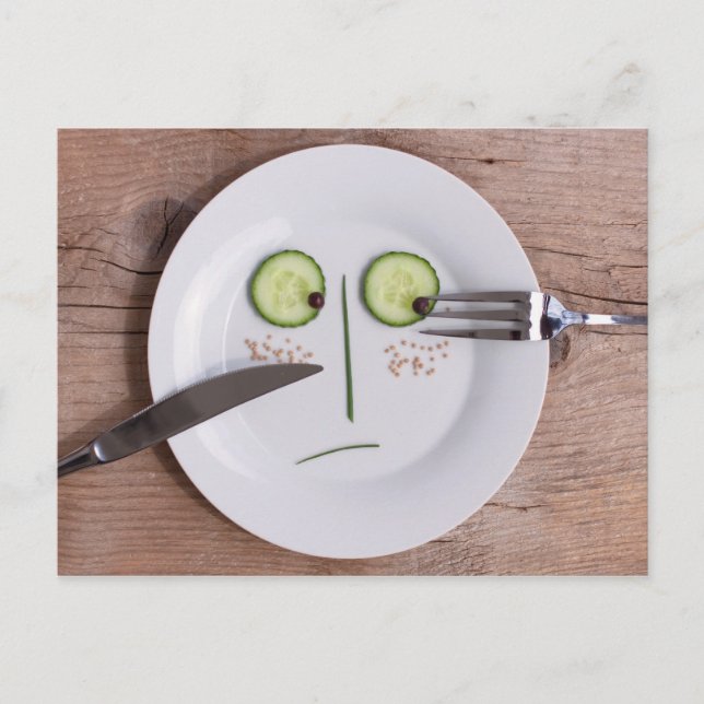 Carte Postale Visage végétal (Devant)