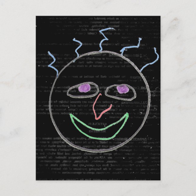 Carte Postale Visages amusants (Devant)