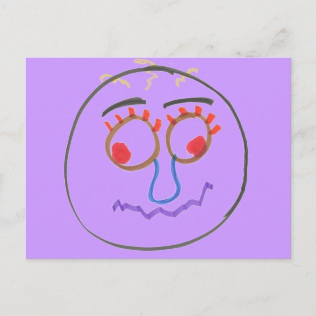 Carte postale Visages amusants (Devant)