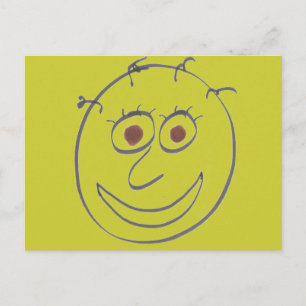 Carte postale Visages amusants