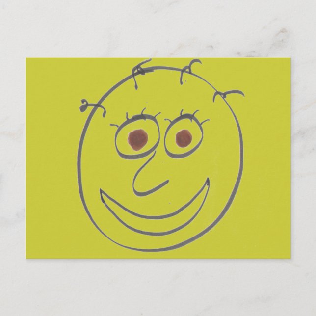 Carte postale Visages amusants (Devant)