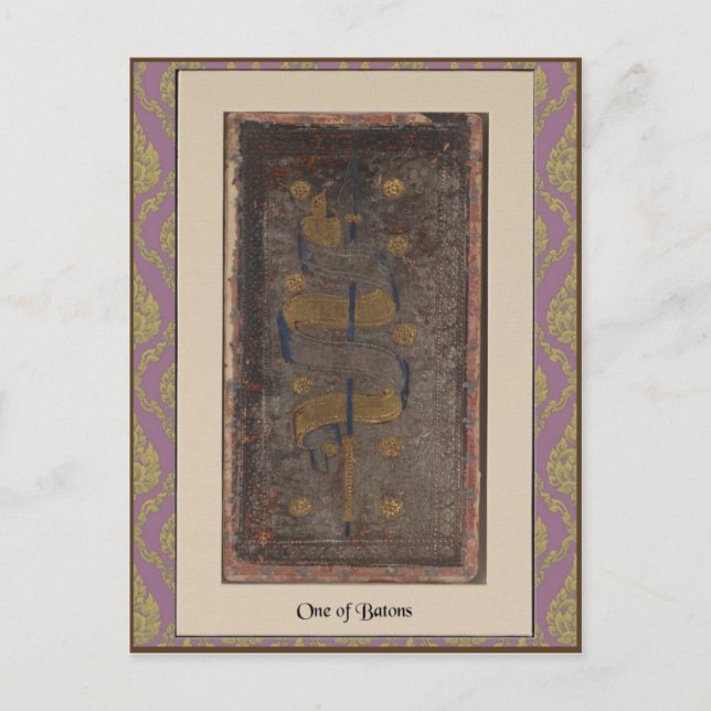 Carte Postale Visconti Tarot Deck Card 1 - vers 1428-1447 (Devant)