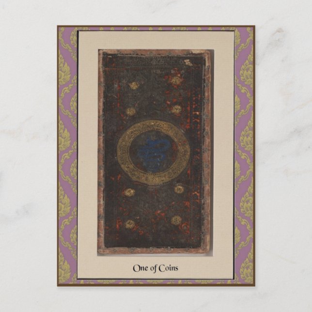 Carte Postale Visconti Tarot Deck Card - circa 1428-1447 (Devant)