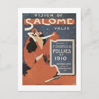 Carte Postale Vision de la couverture de la valse de Salome