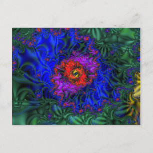Carte Postale Vision du tunnel   Arc-en-ciel Fractal Art