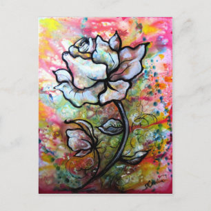 Carte Postale Vision, noir et blanc Dessin de Shadia Zayed