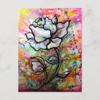 Carte Postale Vision, noir et blanc Dessin de Shadia Zayed