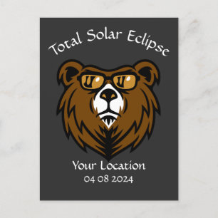 Carte Postale Visionneuse Eclipse Ours Solaire Total