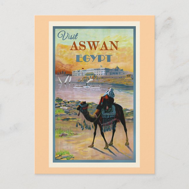 Carte Postale Visit Aswan, Egypt (Devant)
