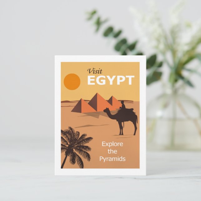Carte Postale Visit Egypt travel poster (Debout devant)