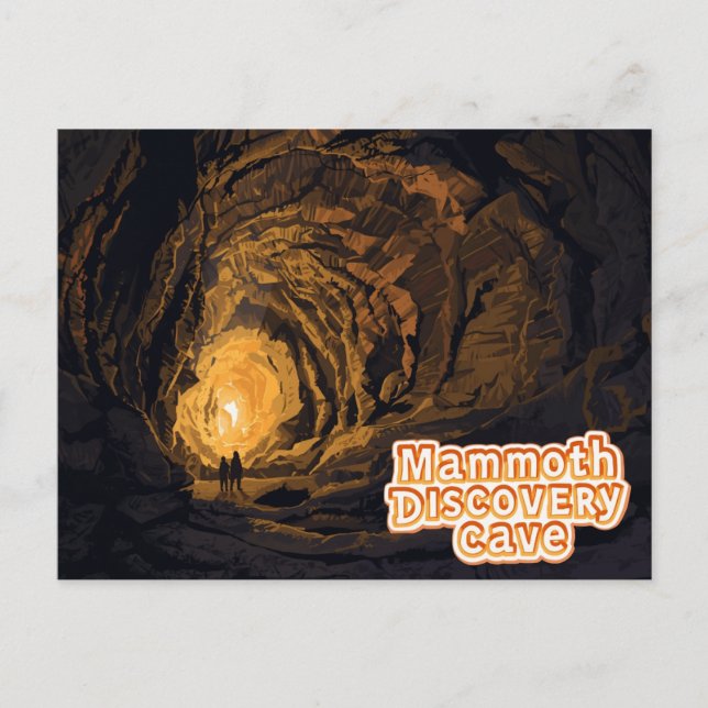 Carte Postale Visite de la grotte de la découverte de Mammoth Ar (Devant)