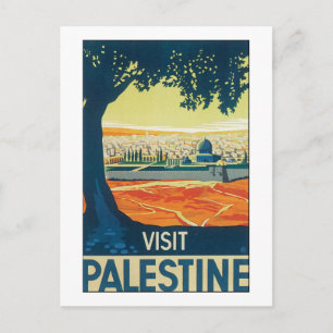 Carte Postale Visite de la Palestine