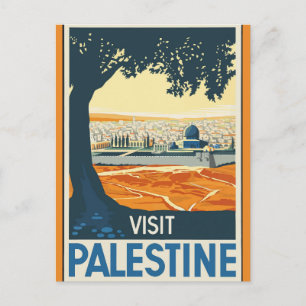 Carte Postale Visite vintage Palestine Travel