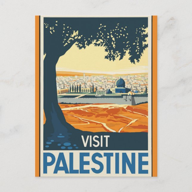 Carte Postale Visite vintage Palestine Travel (Devant)