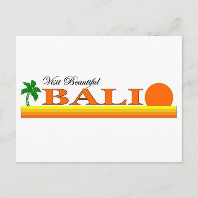 Carte Postale Visiter Beautiful Bali, Indonésie (Devant)