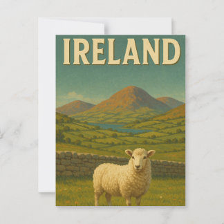 Carte Postale Visiter Irlande Sheep