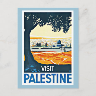 Carte Postale Visiter le Vintage voyage palestinien