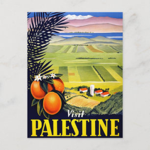 Carte Postale Visiter Palestine 2 Saint-Land Art Vintage voyage