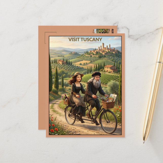 Carte Postale Visiter Tuscany Travel (Devant/Arrière en situation)