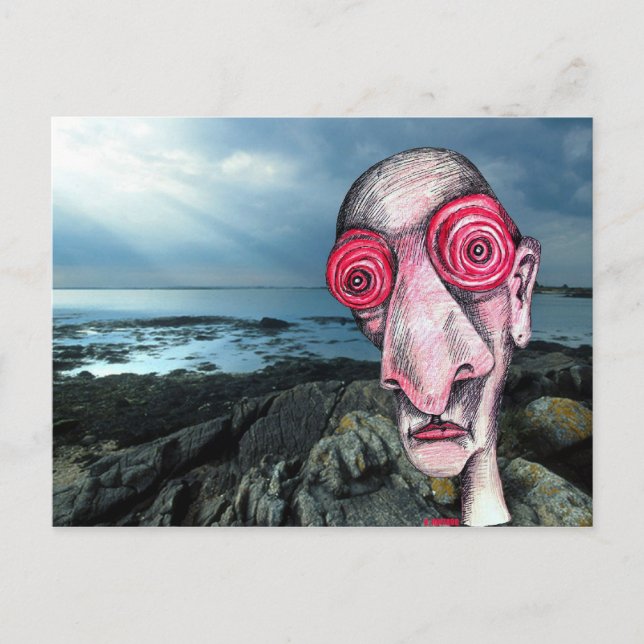 Carte Postale Visites insomniaques sur la côte de Sene (Devant)