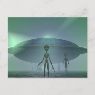 Carte postale Visiteurs Aliens