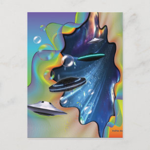 Carte Postale Visiteurs de l'espace