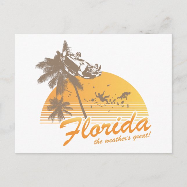 Carte Postale Visitez la Floride, le grand cyclone (Devant)