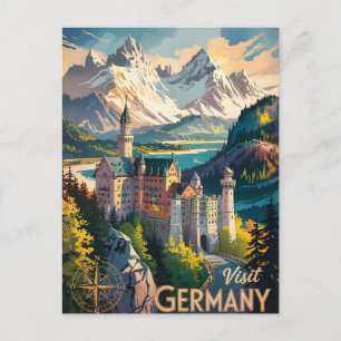 Carte Postale Visitez l'Allemagne