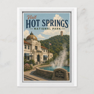 Carte Postale Visitez le parc national de Hot Springs Voyage Vin