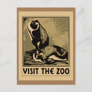 Carte Postale Visitez le zoo